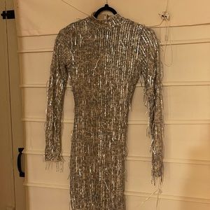 Sequin leopard dress